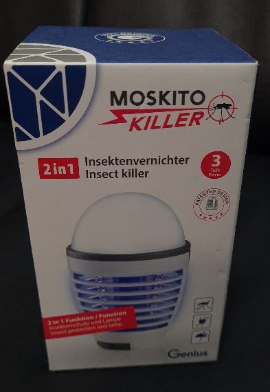 Genius „Moskito Killer“,Akku LED- Leuchte und Insektenleuchte,OVP in Schkeuditz
