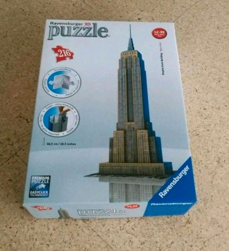 Ravensburger 3D Puzzle Empire State Building New York Neu in Minden