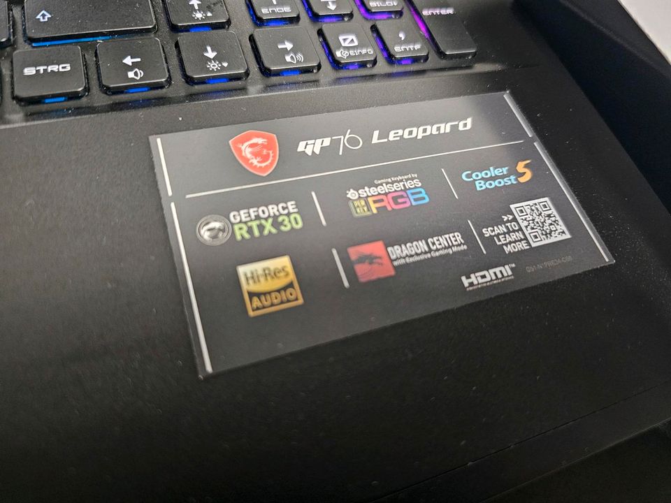 Gaming Laptop MSI GP76 Leopard RTX 3070 i7 10th in Dresden