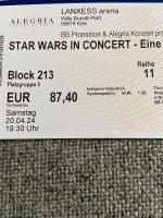 Star Wars in Concert Karte in Köln 20.4. Nordrhein-Westfalen - Witten Vorschau