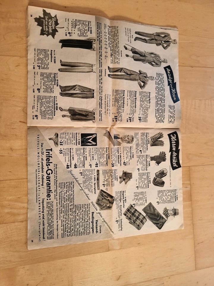 Modekatalog 1936-1937 Trifels Blätter aus Lambrecht Textilkatalog in Fünfstetten