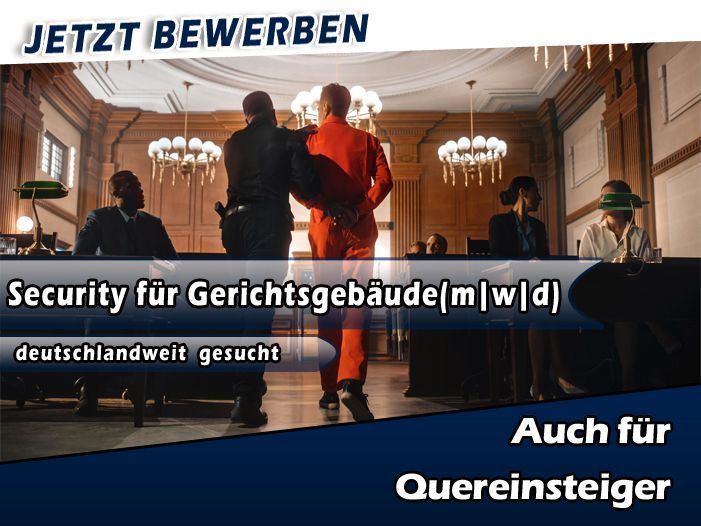 SECURITY für Gerichtsgebäude in Frankfurt am Main (m/w/d) gesucht | Bezahlung bis zu 2.900 € | Quereinstieg möglich! VOLLZEIT JOB in Security | Festanstellung für Sicherheitsmitarbeiter in Frankfurt am Main