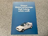 VW Golf Cabrio Prospekt Sondermodell White Weiß Edition GTI 112PS Baden-Württemberg - Ulm Vorschau