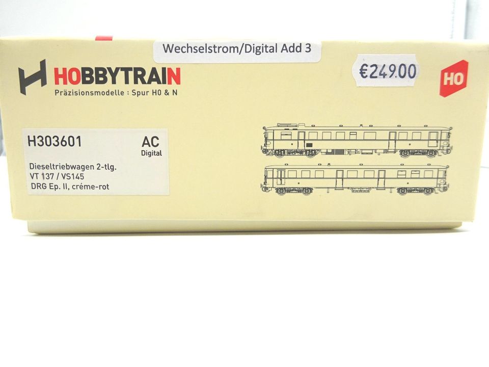 ⭐ Hobbytrain H303601, DRG Dieseltriebwg VT 137251+VS145173/Ep II⭐ in Wentorf bei Sandesneben