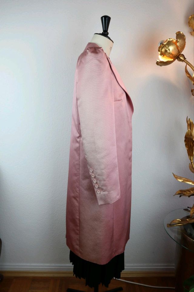 Escada Seidenmantel rosa Eickhoff Seidenkleid 80er 90er in Düsseldorf