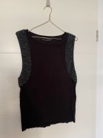 AllSaints Top XS. 34 schwarz Pailetten Perlen von Hand bestickt Düsseldorf - Pempelfort Vorschau