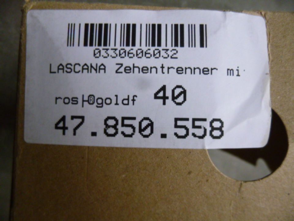 LASCANA Damen Zehentrenner Rosegold Gr. 40 NEU mit Karton in Wolfach