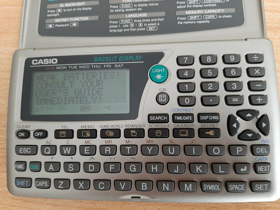 Casio Digital Diary SF-4700C GD-W in Reichenbach (Vogtland)