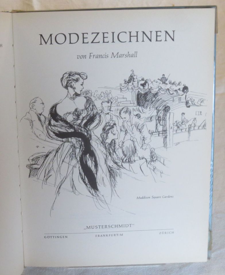 Modezeichnen (Francis Marshall) 1958. in Hamburg
