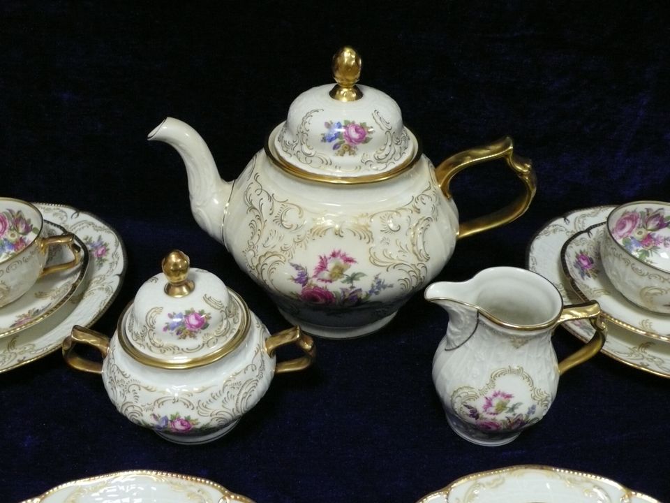 Rosenthal Tee-Kaffeeservice Sanssouci Diplomat Elfenbein Ivory in Essen