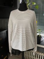 Pullover weiss geringelt blau streifen Gr. XL / 46/48 Niedersachsen - Uelzen Vorschau