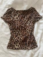 Leoparden top t Shirt braun Sommer zara reserved XS/S Harburg - Hamburg Hausbruch Vorschau