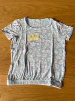 T-Shirt, Kurzarm, hellblau mit weiß/rosa Blümchen, Gr. 98, Tchibo Nordrhein-Westfalen - Odenthal Vorschau