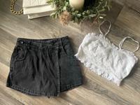 ❤️ Zara Jeans Hosenrock Hotpans & Bershka Top Tshirt S 36 Niedersachsen - Wunstorf Vorschau