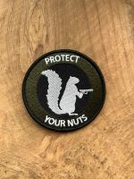 Patch Abzeichen Aufnäher Klett Protect your nuts Bundeswehr Niedersachsen - Oerbke bei Fallingbostel Vorschau