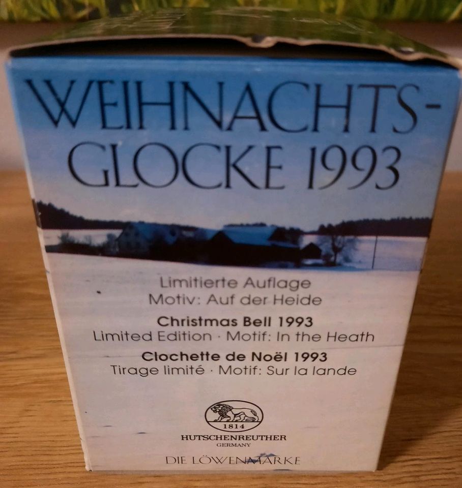 Weinachtsglocke 1993, Hutschenreuther poetisches Porzellan, OVP, in Neu Wulmstorf