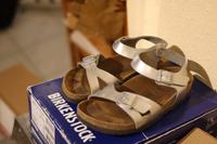 Birkenstock Rio silber in Gr. 36 Rheinland-Pfalz - Hackenheim Vorschau