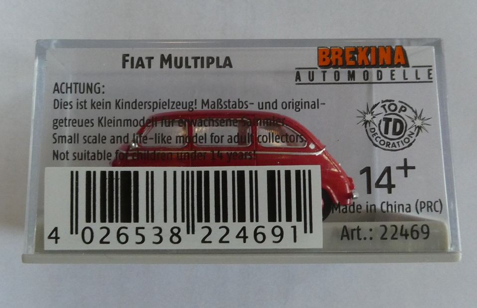 5 Modellautos Konvolut - 1:87 - Wiking - Brekina - Mercedes/Fiat/ in Hiddenhausen