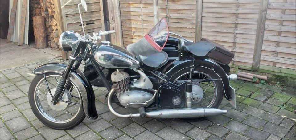 motorrad mit seitenwagen dkw rt-2 in Haldensleben