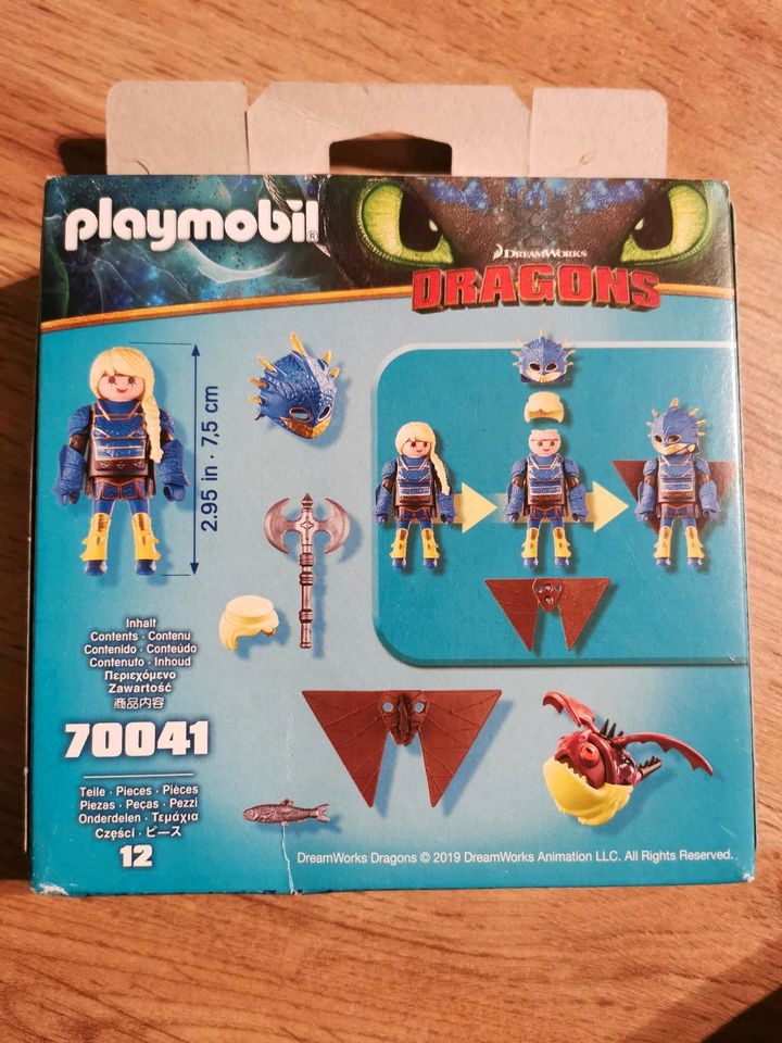 Playmobil 70041 Dragons Astrid mit Fluganzug und Nimmersatt in Großenwiehe