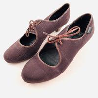 Retro Camper Pumps 39 braun mit Schnürchen Lace-up Flamenco Thüringen - Weimar Vorschau