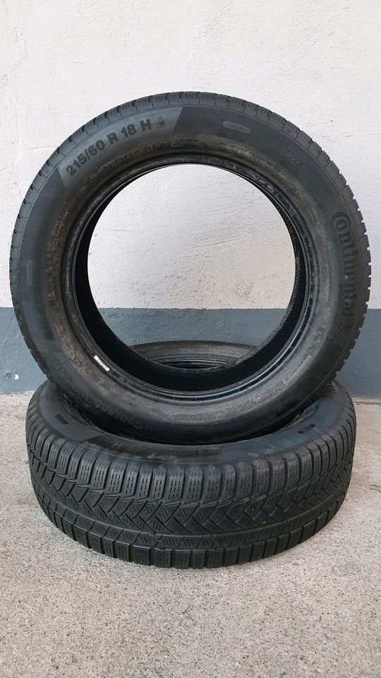 2x Continental 215/60 R18 98H 5mm 2019 Winterreifen TOP!!! in Hagen