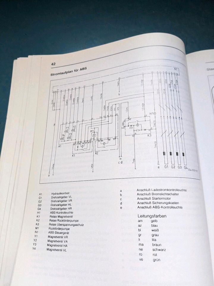 Mercedes MB 100 Werkstatt Handbuch ABS Einführung 1990 in Selters