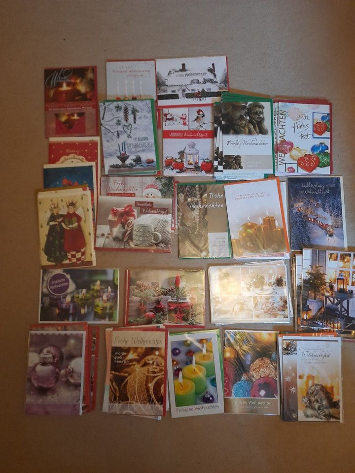 Über 150x Weihnachtskarten Grußkarten orginal verpackt neu Sonder in Eicklingen