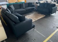 Sofa Set Couch 3-2-1 schwarz inkl. Kissen Wohnzimmer Struktur Bielefeld - Bielefeld (Innenstadt) Vorschau