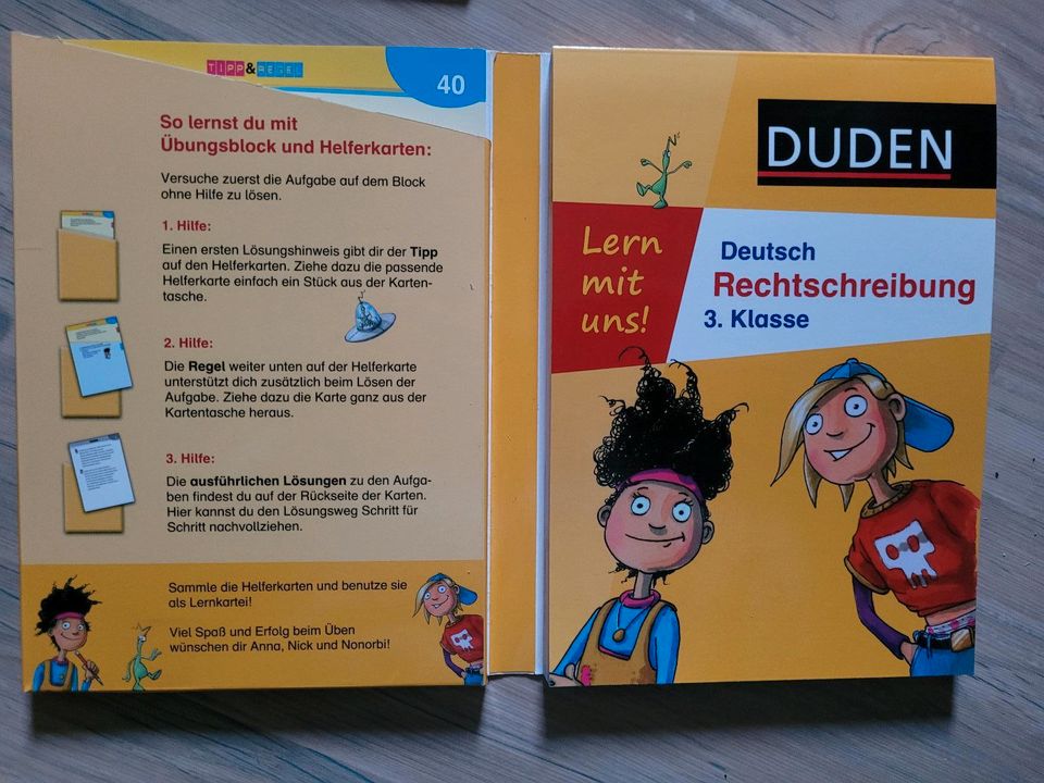 Duden Deutsch Rechtschreibung 3 Klasse mit Übungsblock und Heftka in Ebsdorfergrund