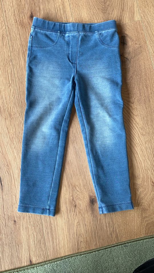 Jeggings Mädchen Gr. 98/104 Hose Jeans blau in Singen