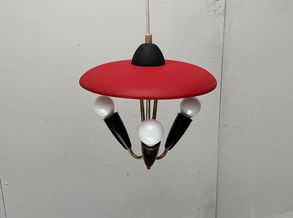 Mid Century Pendant Lamp zu 60er Space Age Stilnovo 70er 50er in Hamburg