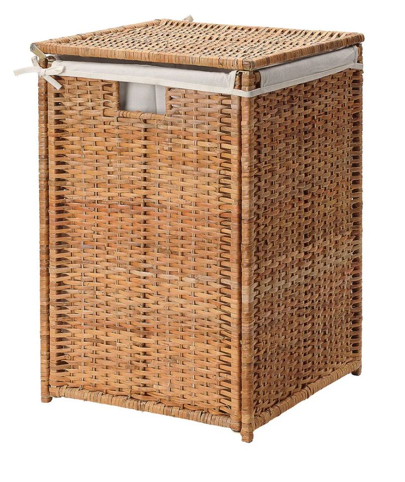 IKEA BRANÄS Wäschekorb, Rattan mit Innenfutter,  80 l in Kell am See