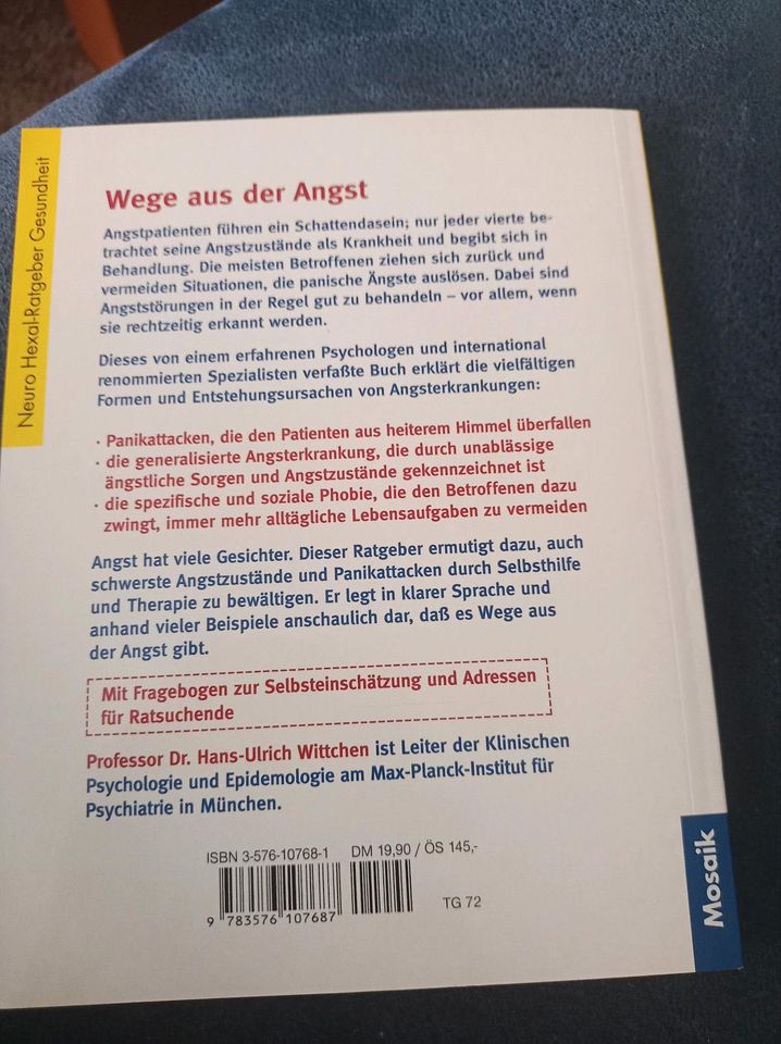 Wenn Angst krank macht- Prof. Dr. Hans-Ulrich Wittchen in Kreis Pinneberg -  Wedel | eBay Kleinanzeigen ist jetzt Kleinanzeigen