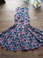 Handmade Dreh Kleid Sommer Blumen Gr. 38 bunt schwarz Stillkleid Hessen - Feldatal Vorschau