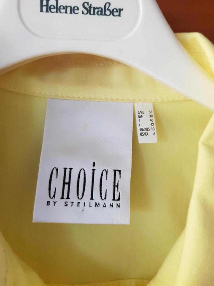 Choice leichte Sommerjacke in Jeansjackenform 36/38 gelb in Gundelfingen