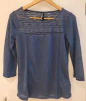 Blauer Pullover mit 3/4-Ärmeln und Spitze von Takko in Größe XS Hessen - Biebergemünd Vorschau