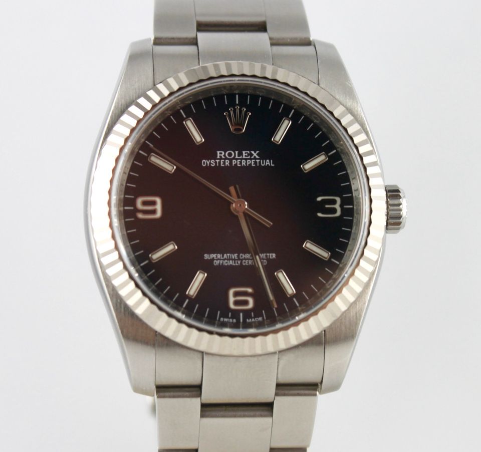 Rolex Oyster Perpetual 116034 LC100 Bj.10.2011 Blau/Arabisch +Pap in Bottrop