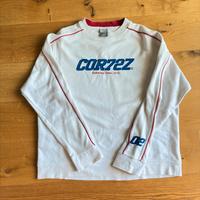 Nike Cortez Vintage Pullover L Weiß 90s Y2K Stickerei Track Retro Baden-Württemberg - Altbach Vorschau