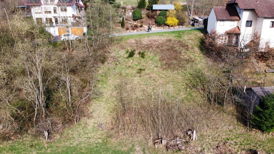 Sonniges Baugrundstück mit wunderbarem Blick in Mespelbrunn ☀️ in Mespelbrunn