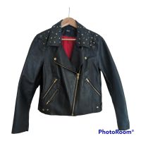 Biker Lederjacke mit Nietenbesatz, Bikerjacke Nordrhein-Westfalen - Rheinberg Vorschau