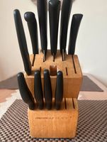 Messerblock aus Holz mit 10 Messern Bayern - Meitingen Vorschau