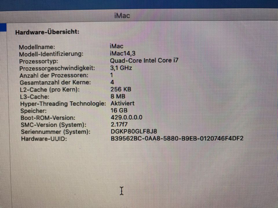 I Mac 21,5“ Ende 2013 Quad-Core i7 Top mit Zubehör in Hannover