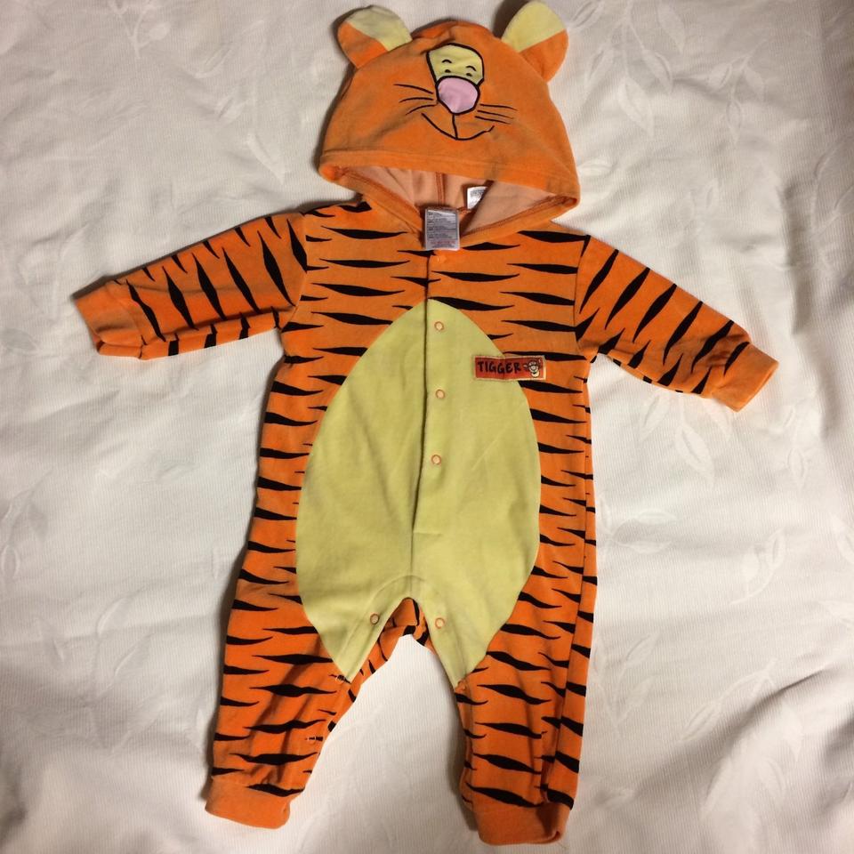 DISNEY TIGGER Gr. 74 80 Strampler Anzug Kapuze Ohren NEUwertig in Herford