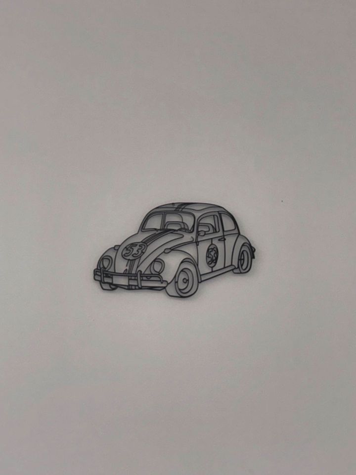 VW Käfer, Herbie, 3D Silhouette, Wanddekoration, 25cm in Rosdorf