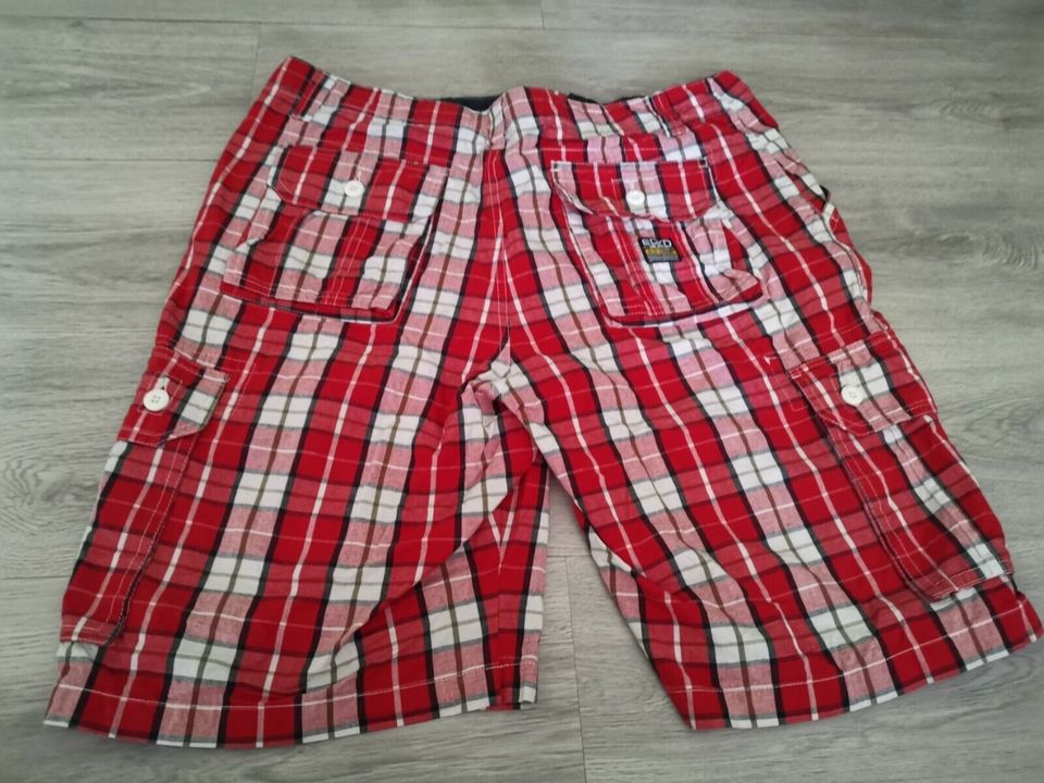 Ecko Unltd. Bermuda Shorts Cargo Kurze Hose Sommer Größe 36 Rot in Reichertshofen