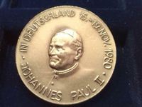 Medaille, Papstbesuch 1980, Sammeln Rheinland-Pfalz - Kempfeld Vorschau