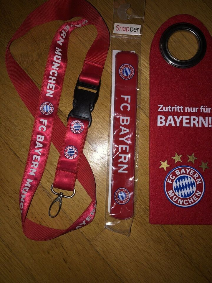 FcBayern Pins, Magnet, Zettelbox, Snapper, Türschild etc. in Pfeffenhausen