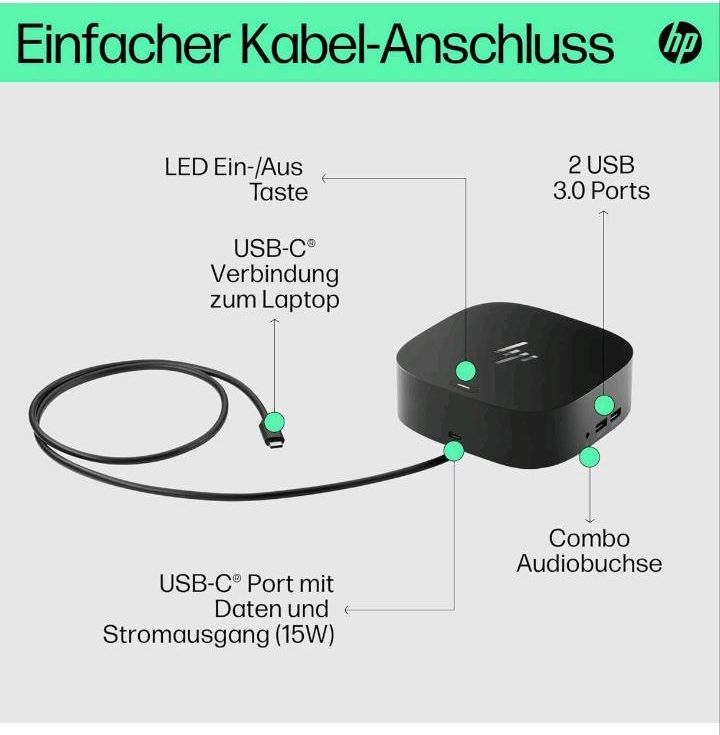 4x HP G5 Essential Dockingstation | USB-C | Thunderbolt | USB 3.0 in Hamburg