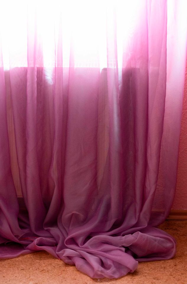 Organza Vorhang Rosa 2,9 m Schlafzimmer Kinderzimmer in Rehling